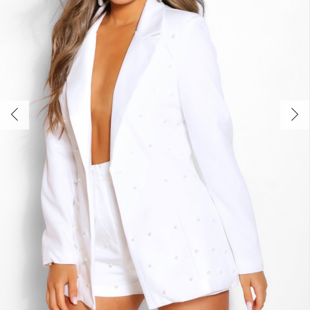 Pearl Shorts & Blazer Set
